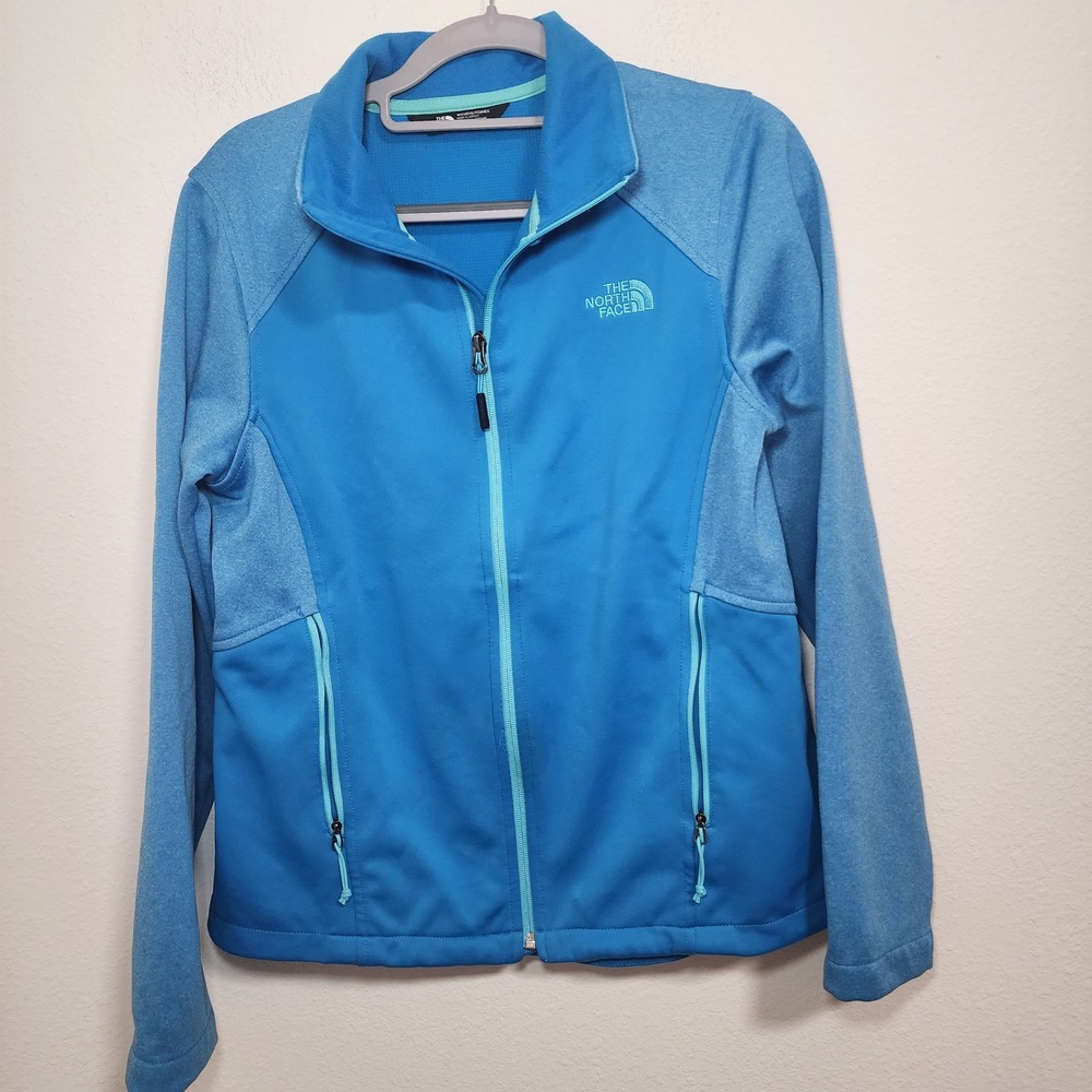 The North Face Womens Blue‎ Fleece Lined Jacket Full Zip M Medium